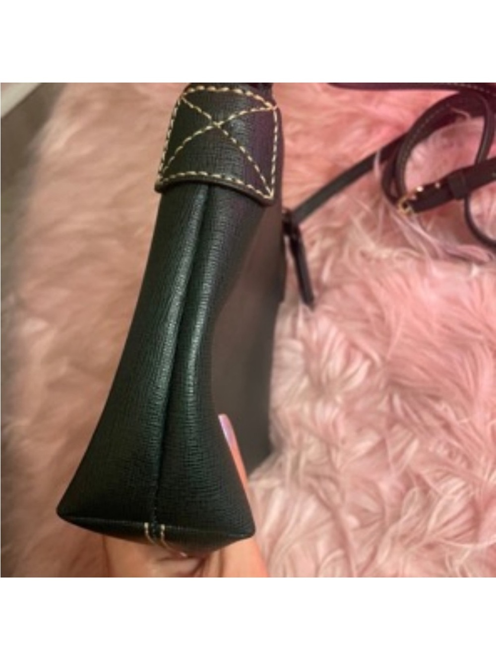 Dooney & Bourke Dark Ivy Saffiano Leather Crossbody Purse - Picture 5 of 5